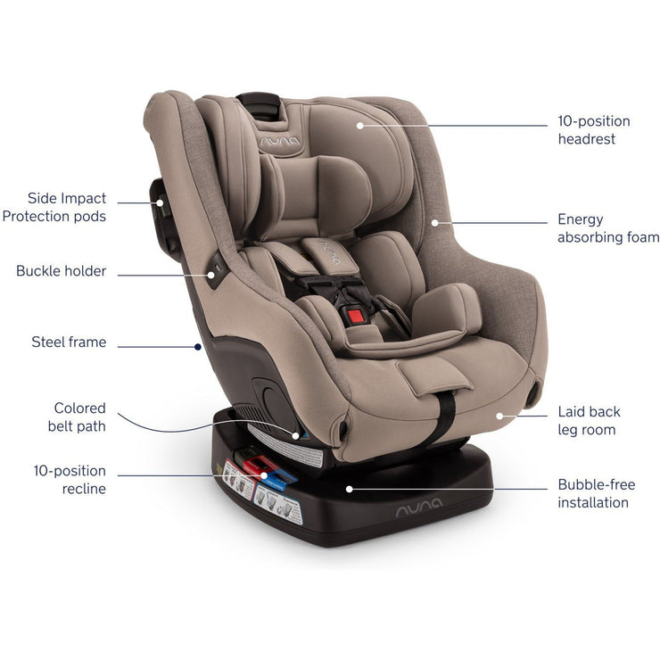 Nuna Rava Fire Retardant-Free Convertible Car Seat