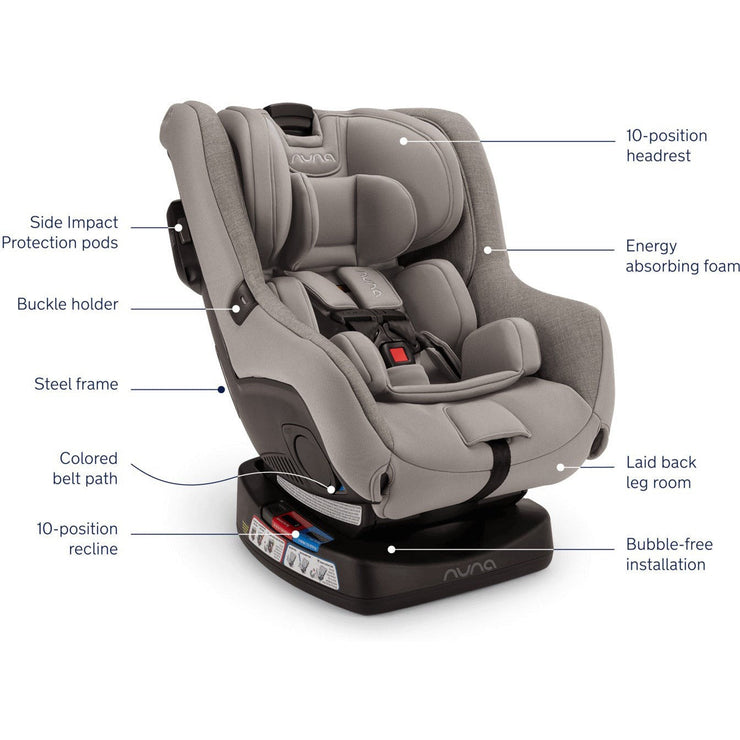 Nuna Rava Fire Retardant-Free Convertible Car Seat