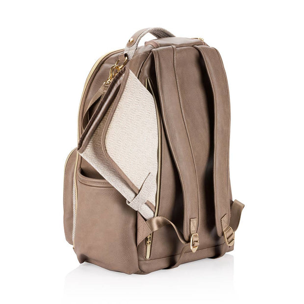 Itsy Ritzy Vanilla Latte Boss Plus™ Backpack Diaper Bag