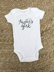 Auntie's Girl Infant Bodysuit: 6m / Long Sleeve