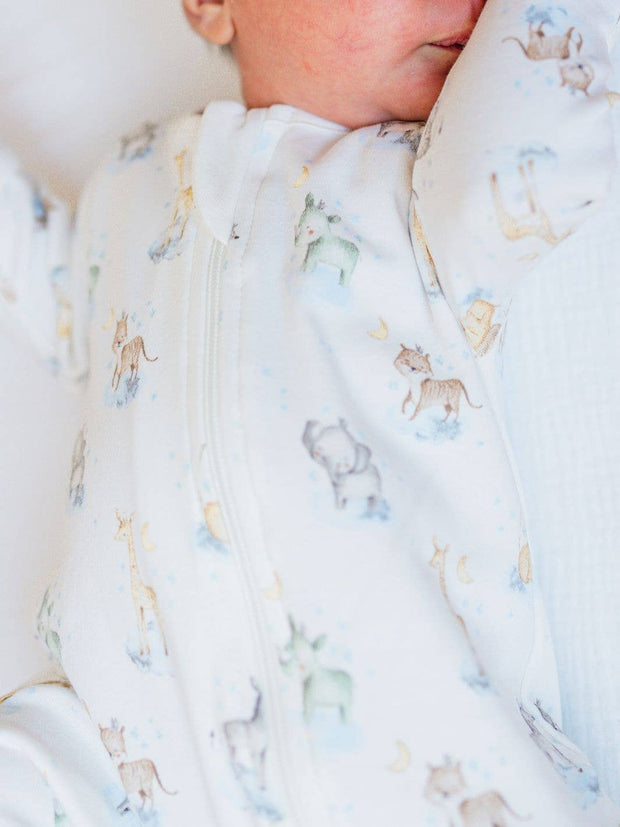 Wild Things Zip Footie: Newborn