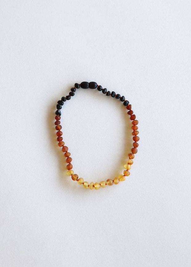 Raw Ombre Baltic Amber || Necklace: 13" Child Necklace