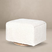 Oilo Small Stationary Rectangle Ottoman With Wood Base