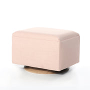 Oilo Small Stationary Rectangle Ottoman With Wood Base