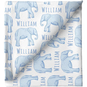 Sugar + Maple Personalized Stretchy Blanket | Elephant