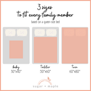 Sugar + Maple Plush Minky Fleece Personalized Blanket | Jewel Ombre