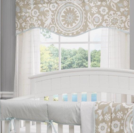 Liz & Roo Taupe Suzani Window Valance