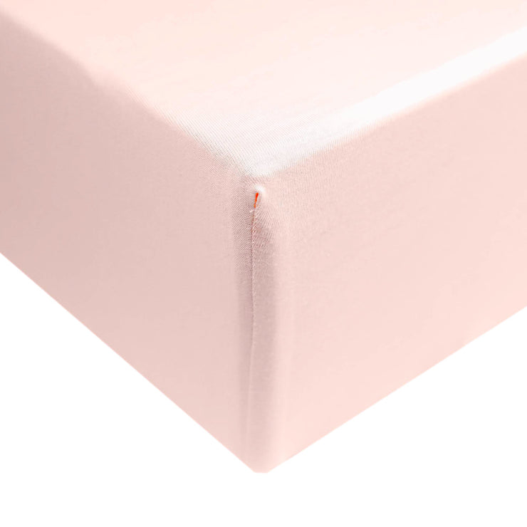 Copper Pearl Premium Knit Fitted Crib Sheet | Blush