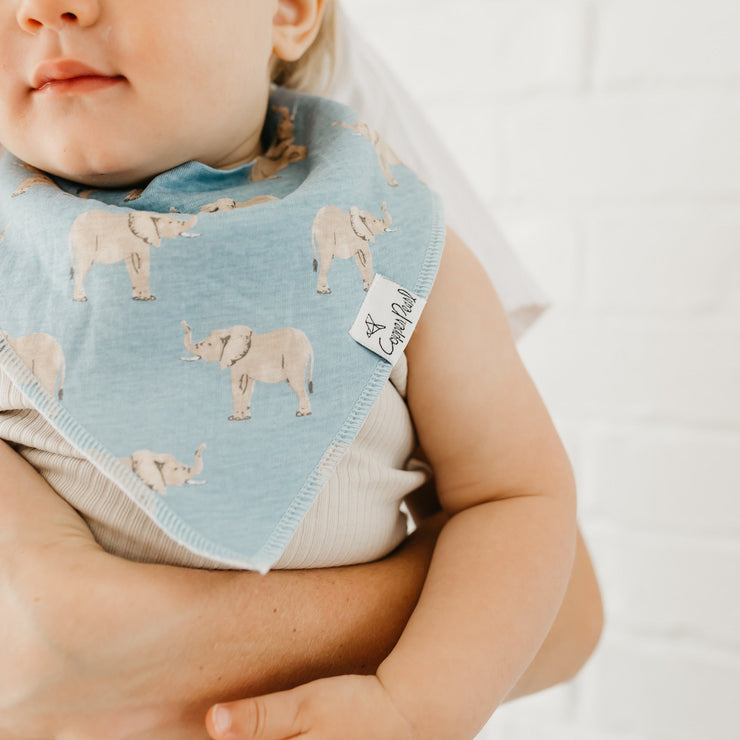 Copper Pearl Baby Bandana Bibs | Peanut