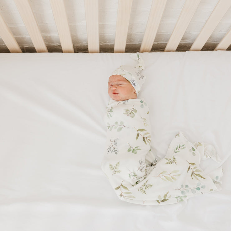 Copper Pearl Knit Swaddle Blanket | Haven