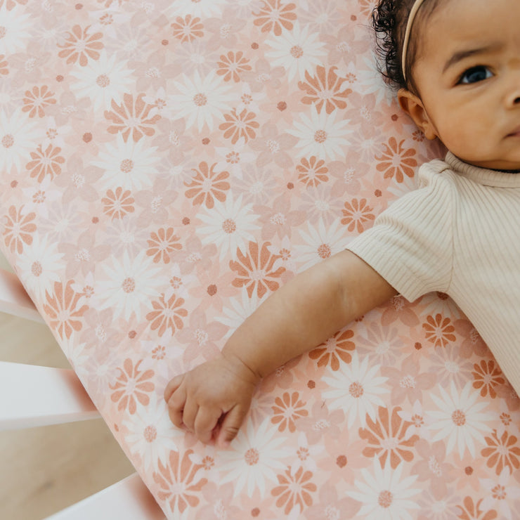 Copper Pearl Premium Knit Fitted Crib Sheet | Penny