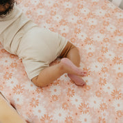 Copper Pearl Premium Knit Fitted Crib Sheet | Penny