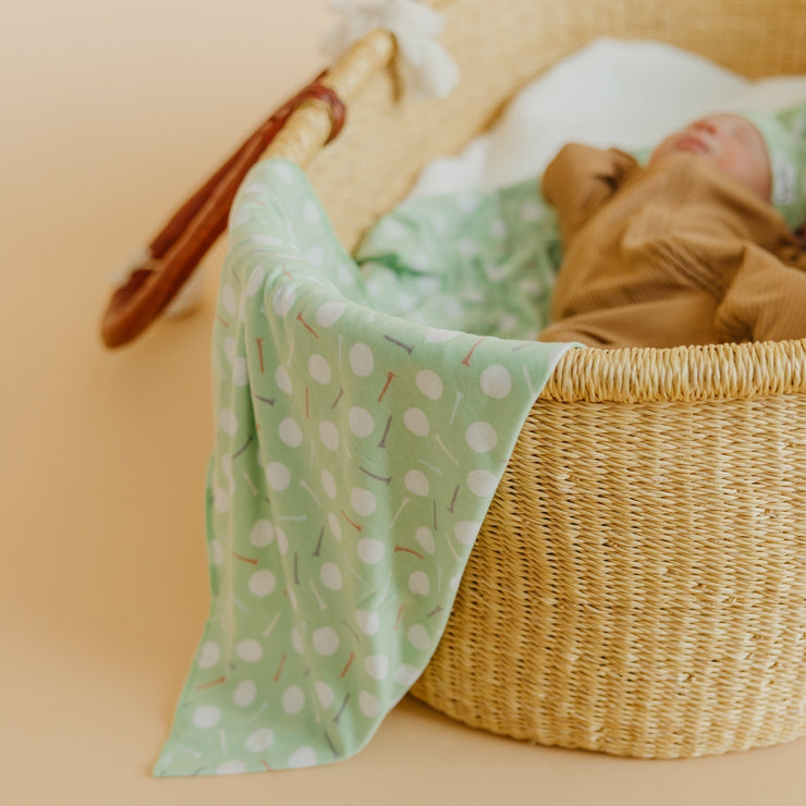 Copper Pearl Knit Swaddle Blanket | Bogey