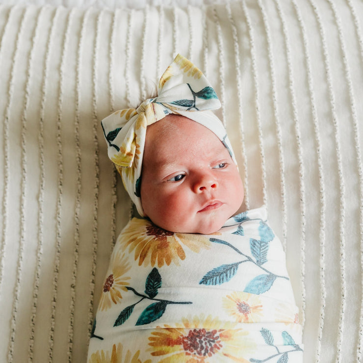 Copper Pearl Knit Swaddle Blanket | Sunnie