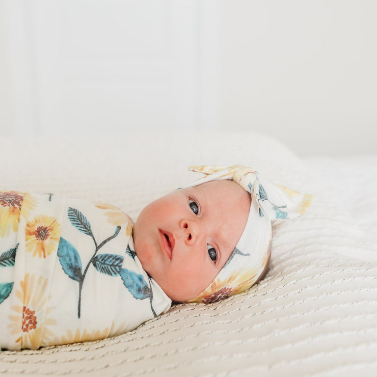 Copper Pearl Knit Swaddle Blanket | Sunnie