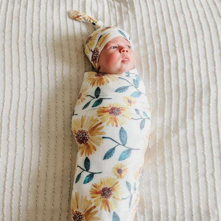 Copper Pearl Knit Swaddle Blanket | Sunnie