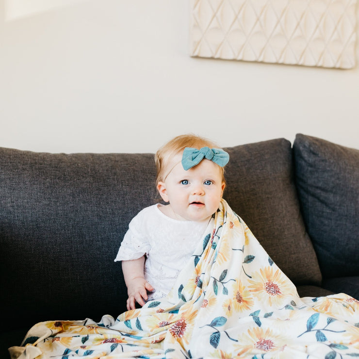 Copper Pearl Knit Swaddle Blanket | Sunnie