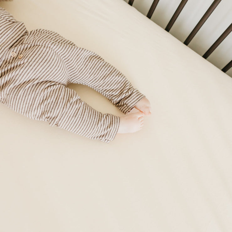 Copper Pearl Premium Knit Fitted Crib Sheet | Yuma