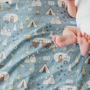 Copper Pearl Knit Swaddle Blanket | Bridger