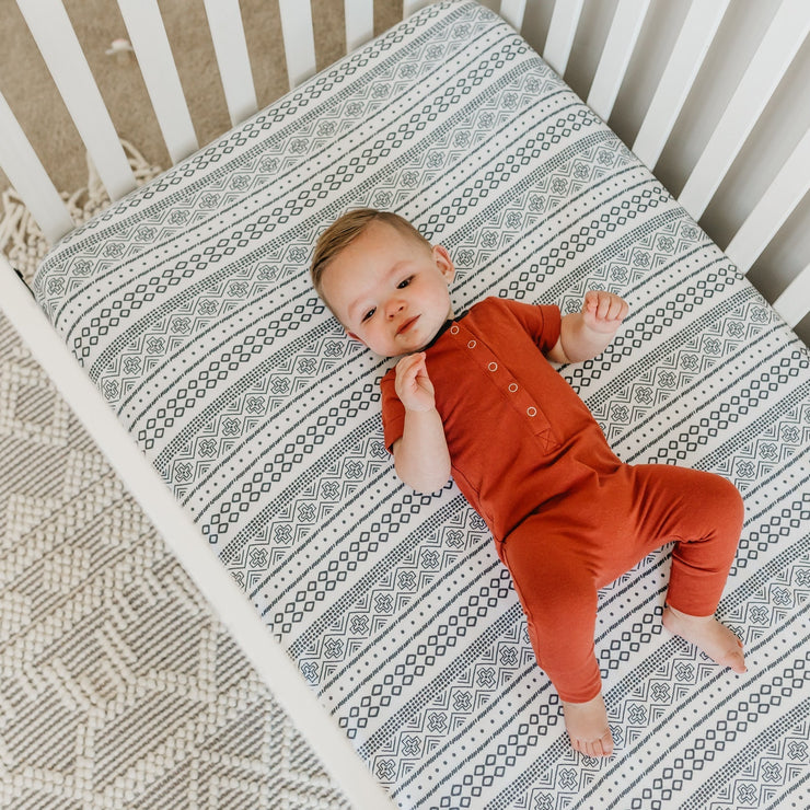 Copper Pearl Premium Knit Fitted Crib Sheet | Westyn