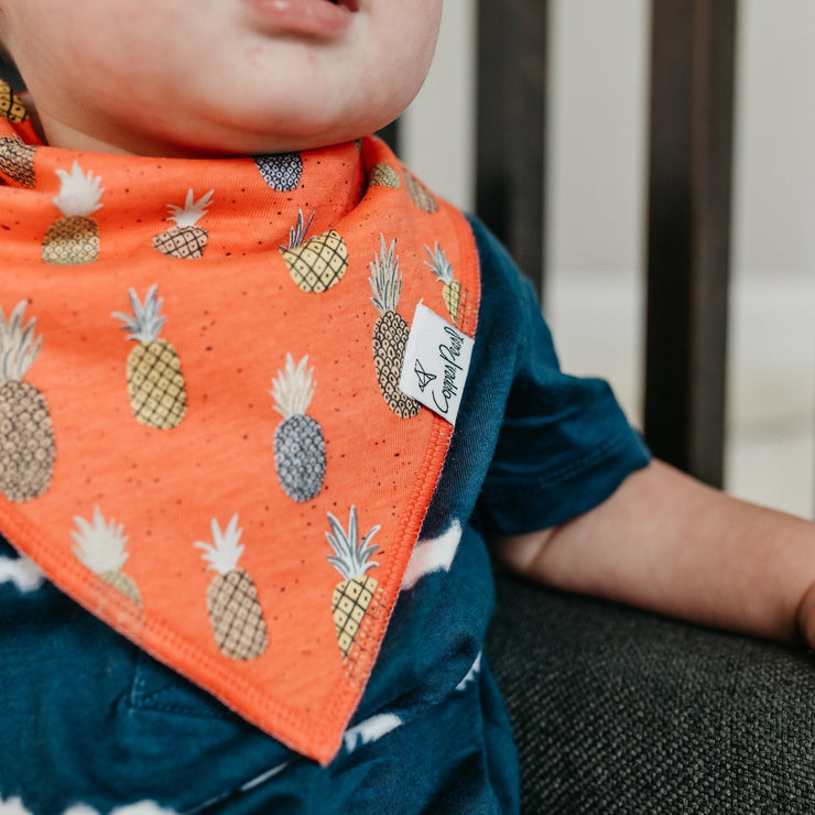 Copper Pearl Baby Bandana Bibs | Maui