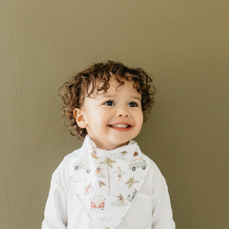 Copper Pearl Baby Bandana Bibs | Maui