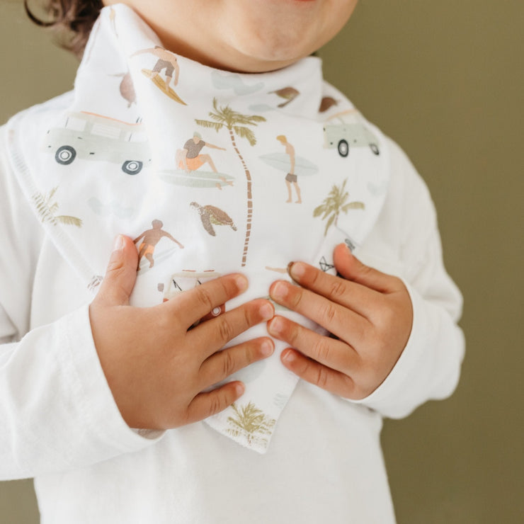 Copper Pearl Baby Bandana Bibs | Maui