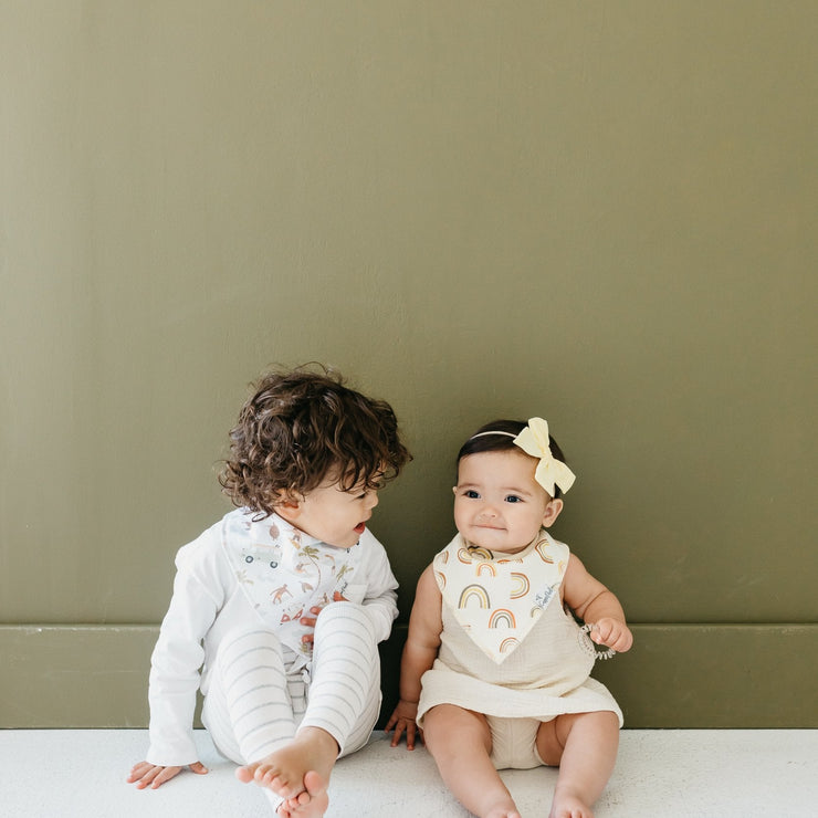 Copper Pearl Baby Bandana Bibs | Maui