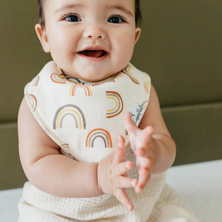 Copper Pearl Baby Bandana Bibs | Maui