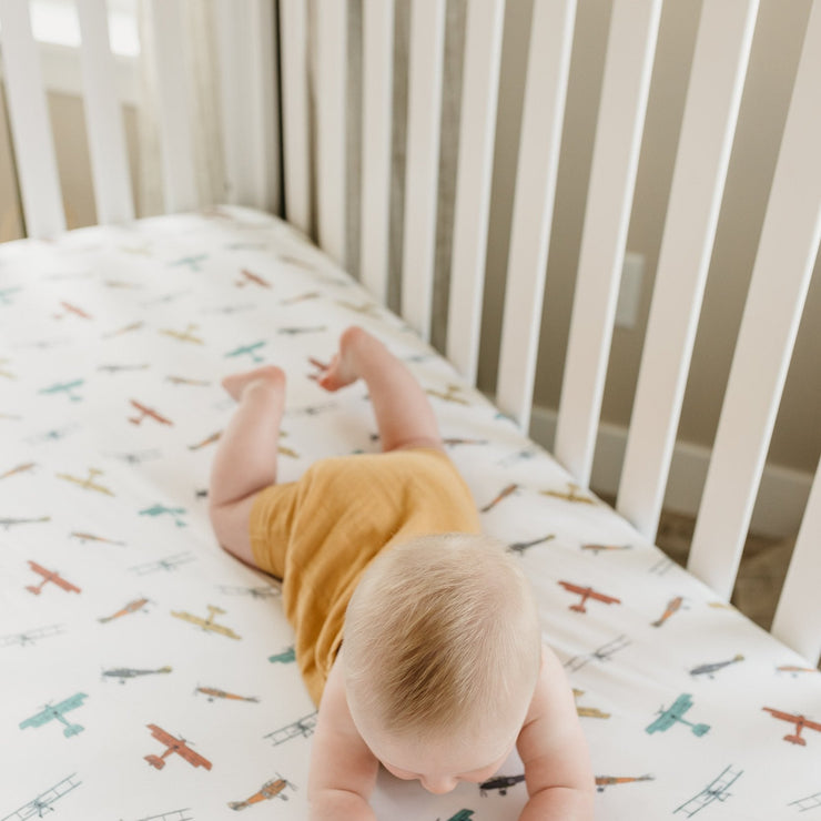 Copper Pearl Premium Knit Fitted Crib Sheet | Ace