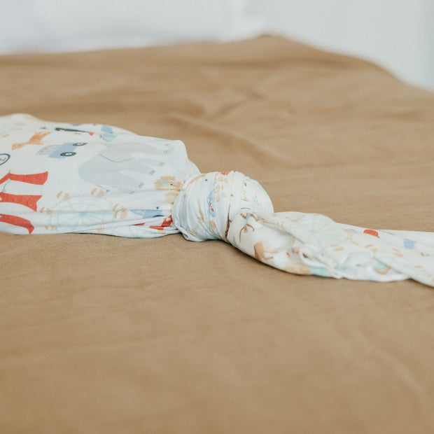 Copper Pearl Knit Swaddle Blanket | Bailey