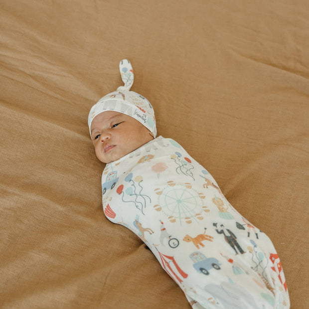 Copper Pearl Knit Swaddle Blanket | Bailey