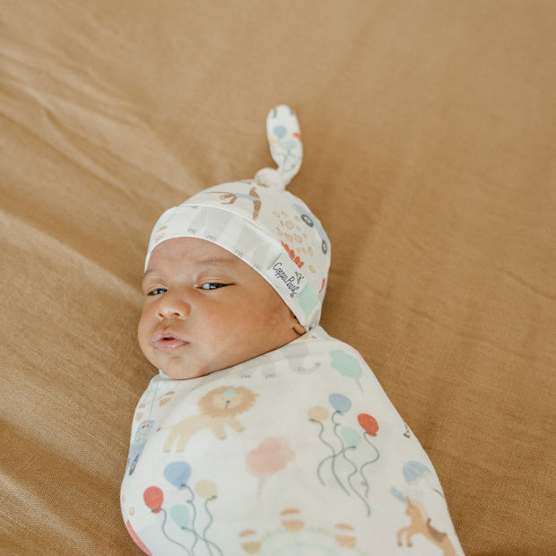 Copper Pearl Knit Swaddle Blanket | Bailey