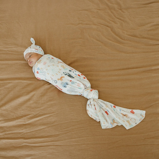 Copper Pearl Knit Swaddle Blanket | Bailey