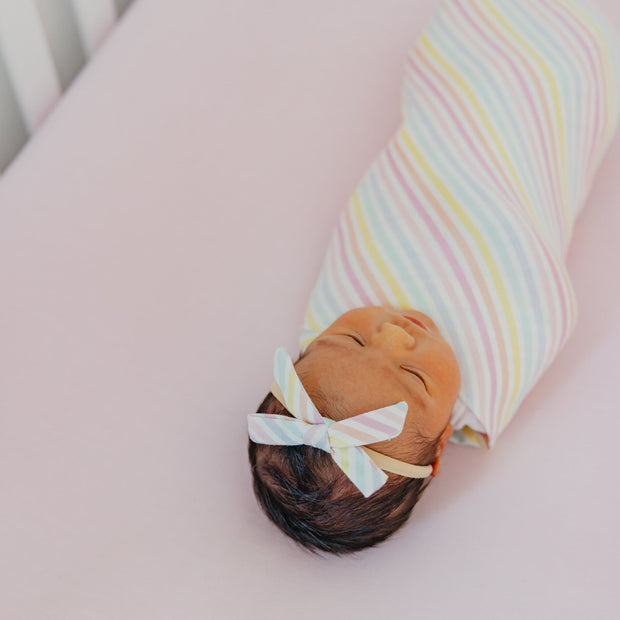 Copper Pearl Ribbon Nylon Bow | Lucky