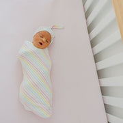 Copper Pearl Knit Swaddle Blanket | Lucky