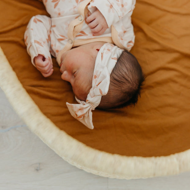 Copper Pearl Knit Headband Bow | Rue