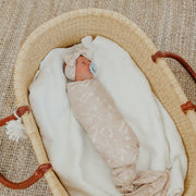 Copper Pearl Knit Swaddle Blanket | Sandy