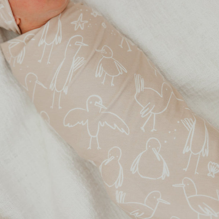 Copper Pearl Knit Swaddle Blanket | Sandy