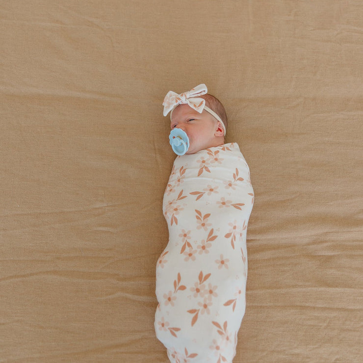 Copper Pearl Knit Swaddle Blanket | Rue