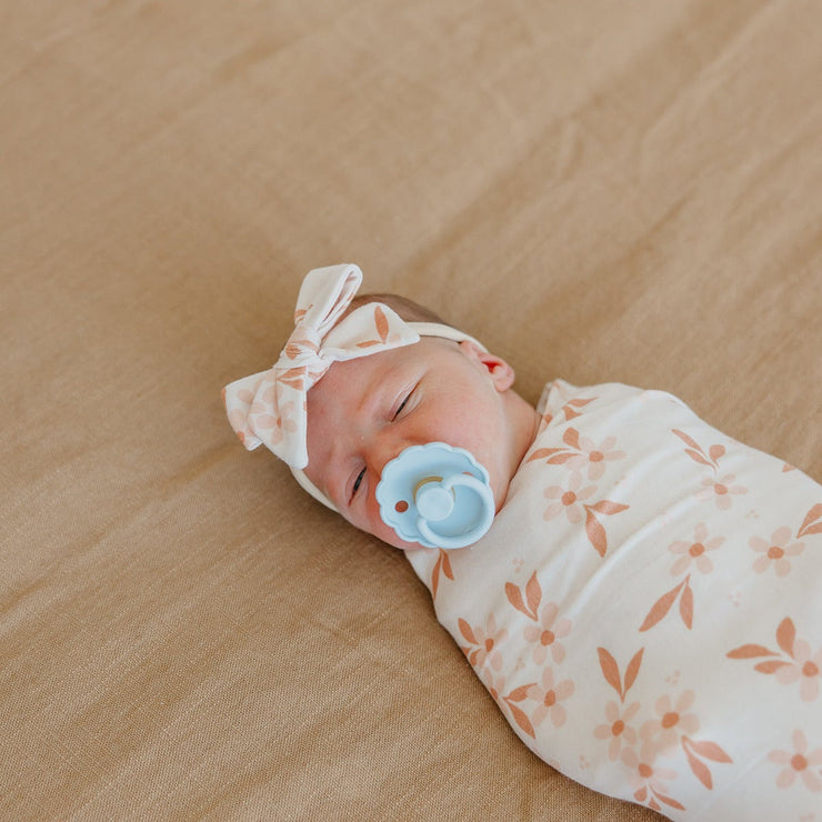 Copper Pearl Knit Swaddle Blanket | Rue