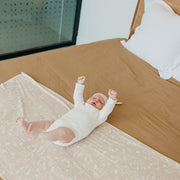 Copper Pearl Knit Swaddle Blanket | Sandy