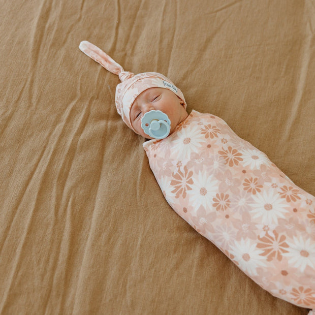 Copper Pearl Knit Swaddle Blanket | Penny