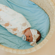 Copper Pearl Knit Headband Bow | Tide