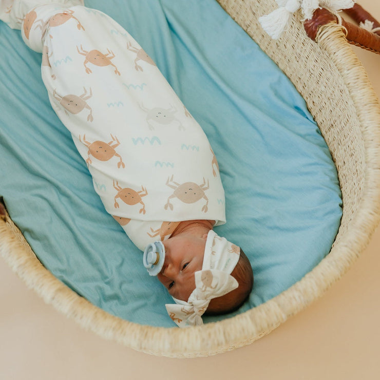 Copper Pearl Knit Headband Bow | Tide