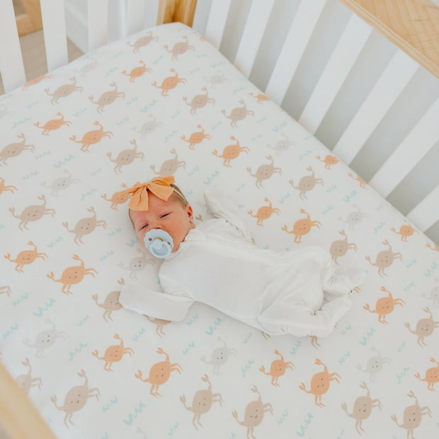 Copper Pearl Premium Knit Fitted Crib Sheet | Tide