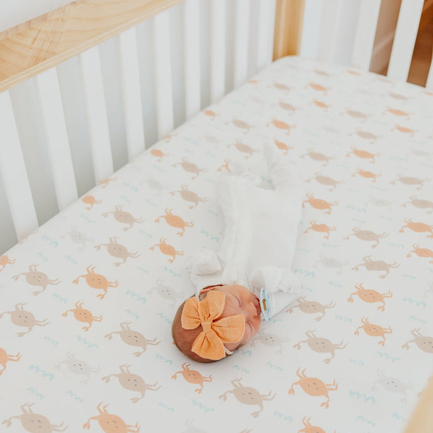 Copper Pearl Premium Knit Fitted Crib Sheet | Tide