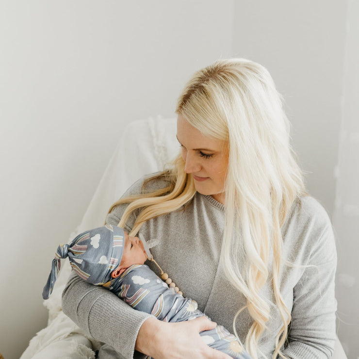 Copper Pearl Knit Swaddle Blanket | Hope