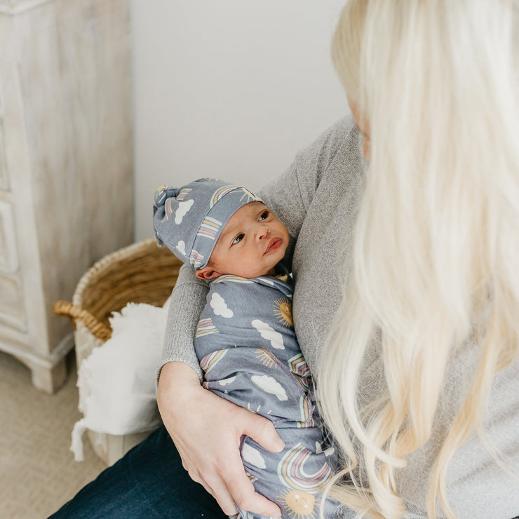 Copper Pearl Knit Swaddle Blanket | Hope