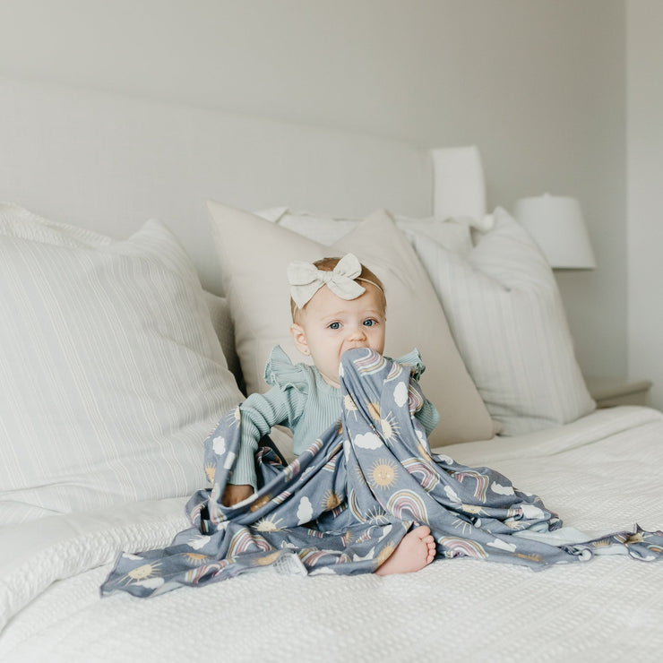 Copper Pearl Knit Swaddle Blanket | Hope